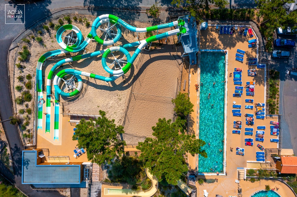 Lacanau camping Yelloh! Village Les grands pins - Toboggans aqua pro urba