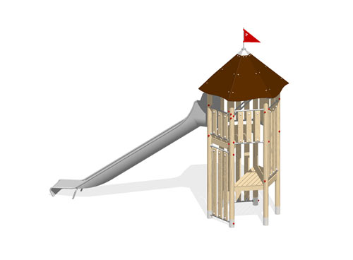 COMBINAISON DE JEUX (montants robinier lamellé-collé)