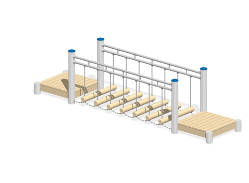 PONT MOBILE - Montants en inox