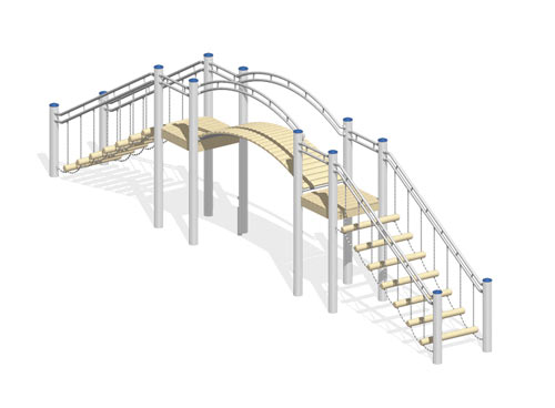 COMBINAISON DE PONTS (longueur 8,95 m) - montants en inox