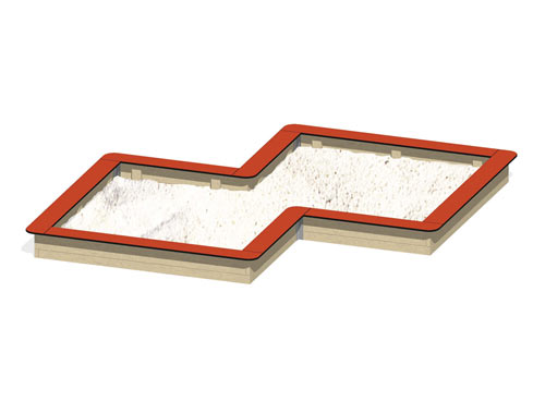 BAC A SABLE en huit 4,15 x 4,15 m