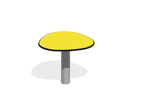 TABLE A PÂTES JAUNE