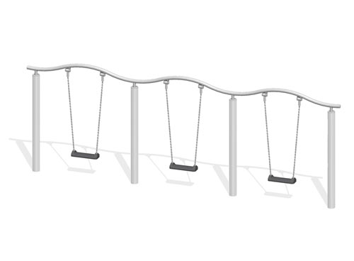 BALANCOIRE PORTIQUE TRIPLE (1,80 m)
