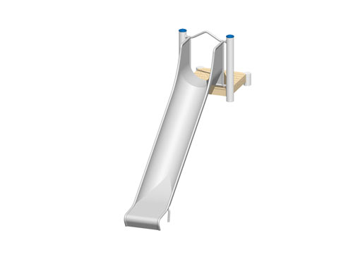 GLISSIERE DE BUTTE 1,40 m - Montants en inox