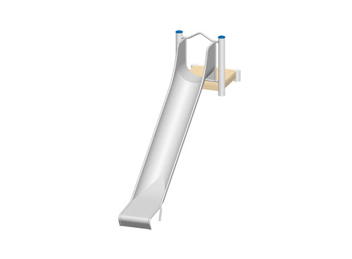 GLISSIERE DE BUTTE 1,60 m - Montants en inox