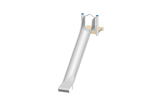 GLISSIERE DE BUTTE 2,00 m - Montants en inox