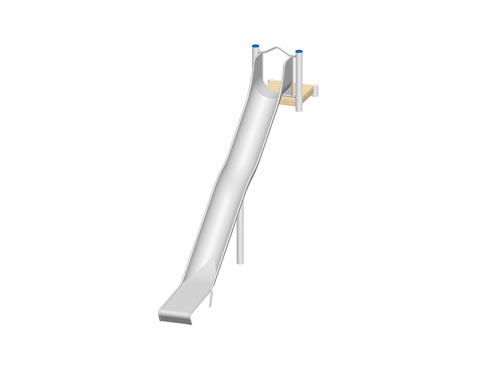 GLISSIERE DE BUTTE 2,40 m - Montants en inox