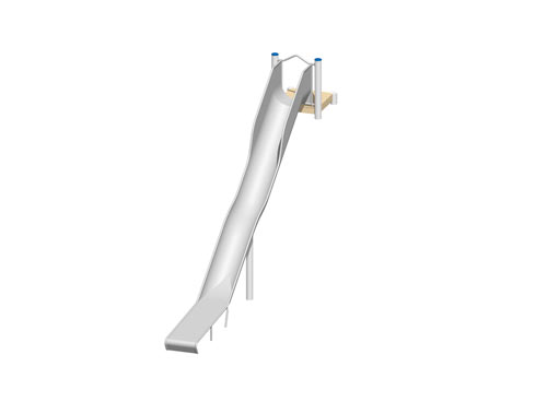 GLISSIERE DE BUTTE 2,60 m - Montants en inox
