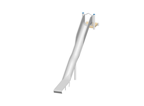 GLISSIERE DE BUTTE 2,80 m - Montants en inox