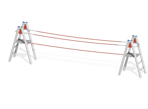 PONT D'EQUILIBRE (montant acier inoxydable)