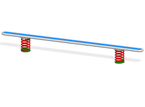 POUTRE D'EQUILIBRE SUR RESSORTS