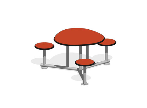 TABLE DE JEU - 3 TABOURETS