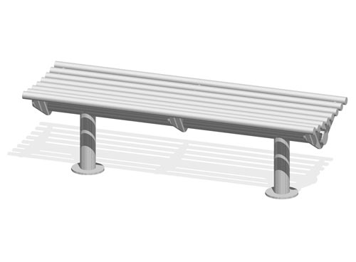 BANQUETTE INOX 1,50 m