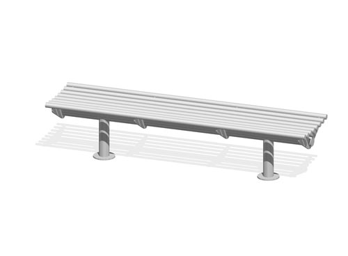 BANQUETTE INOX 2,00 m