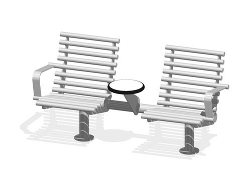FAUTEUILS AVEC 1 TABLETTE CENTRALE