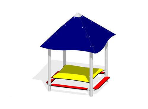 TABLE PIQUE-NIQUE POUR GRANDS AVEC TOIT (montants inox)