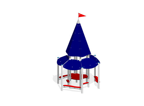 ESPACE DE RENCONTRE (montants en acier inoxydable)