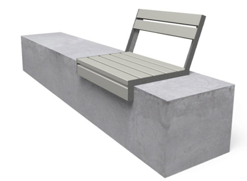 Fauteuil HOP HOP sur muret - dossier ouvert