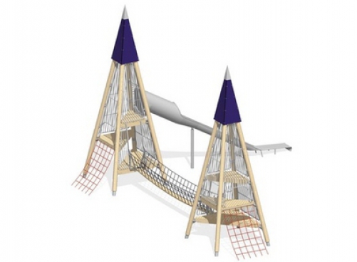 PYRAMIDE  DOUBLE (7,50 m- montants acier galvanisé)