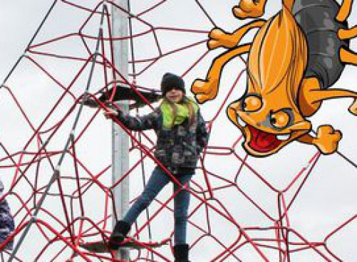 PYRAMIDE DE CORDE SPIDER 6 avec 4 points d'ancrage