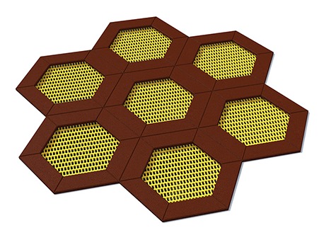Ensemble de trampolines HEXO 7A