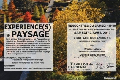 Expériences de Paysage : les rencontres du Samedi 